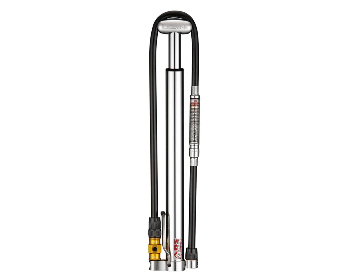Lezyne Micro Floor Drive HPG Pump (Silver) (High Pressure w/Gauge)